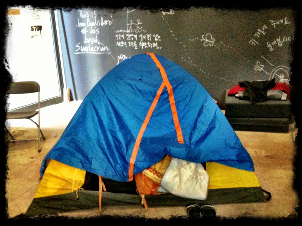 Tenda Occupy. Berlino 2012