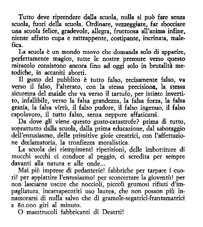 da Les beaux draps (1941) trad. Giovanni Raboni e Daniele Gorret, in Mea Culpa. La bella rogna, Milano, Ugo Guanda, Milano 1982, 201 p. [coll. Biblioteca della Fenice, 44]