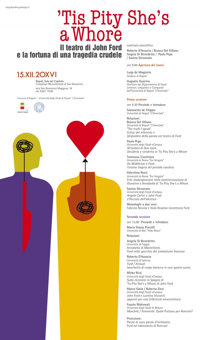 ‘Tis Pity She’s a Whore. A Napoli una giornata di studi su John Ford