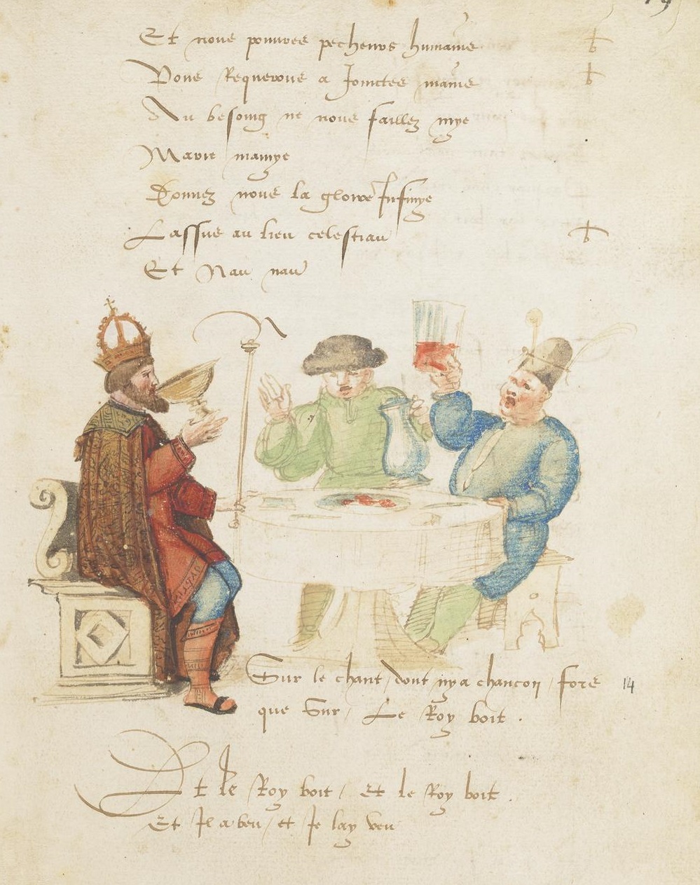 a king and two peasants